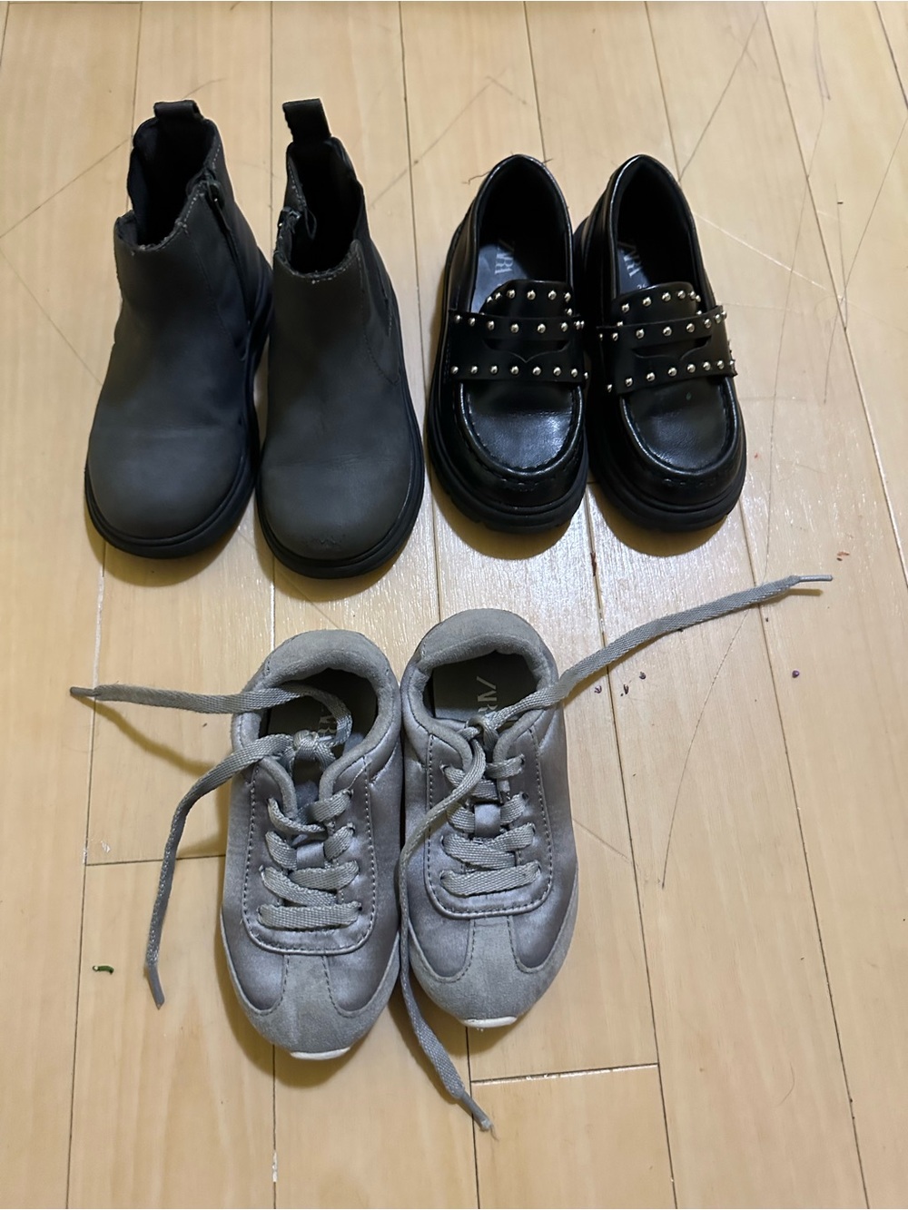 Zara shoe bundle with free pair of grey sneakers